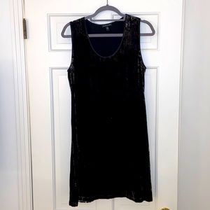 Eileen Fisher Black Velvet Dress
